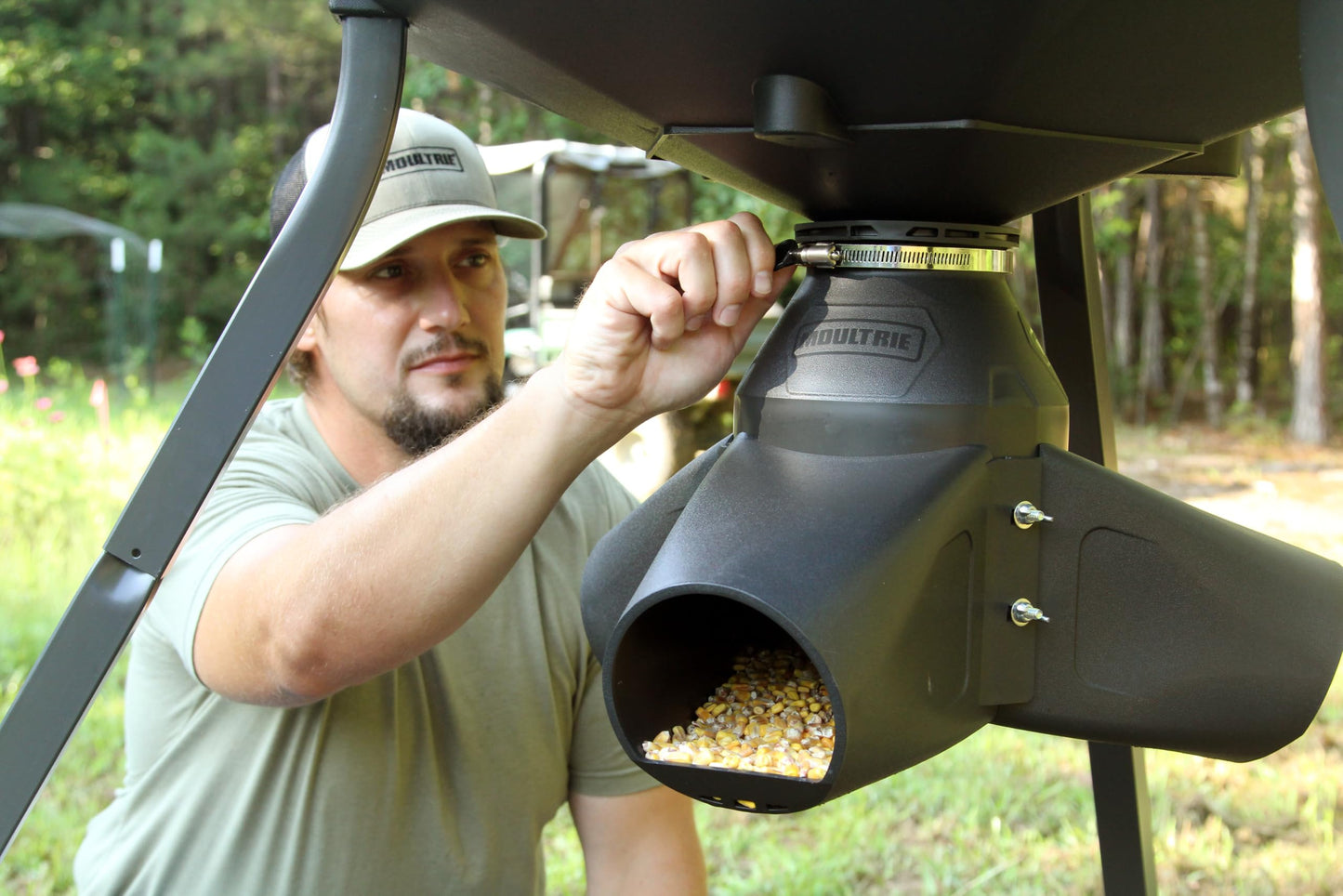 Moultrie 30-Gallon Gravity Deer Feeder Tripod, Gravity Kit