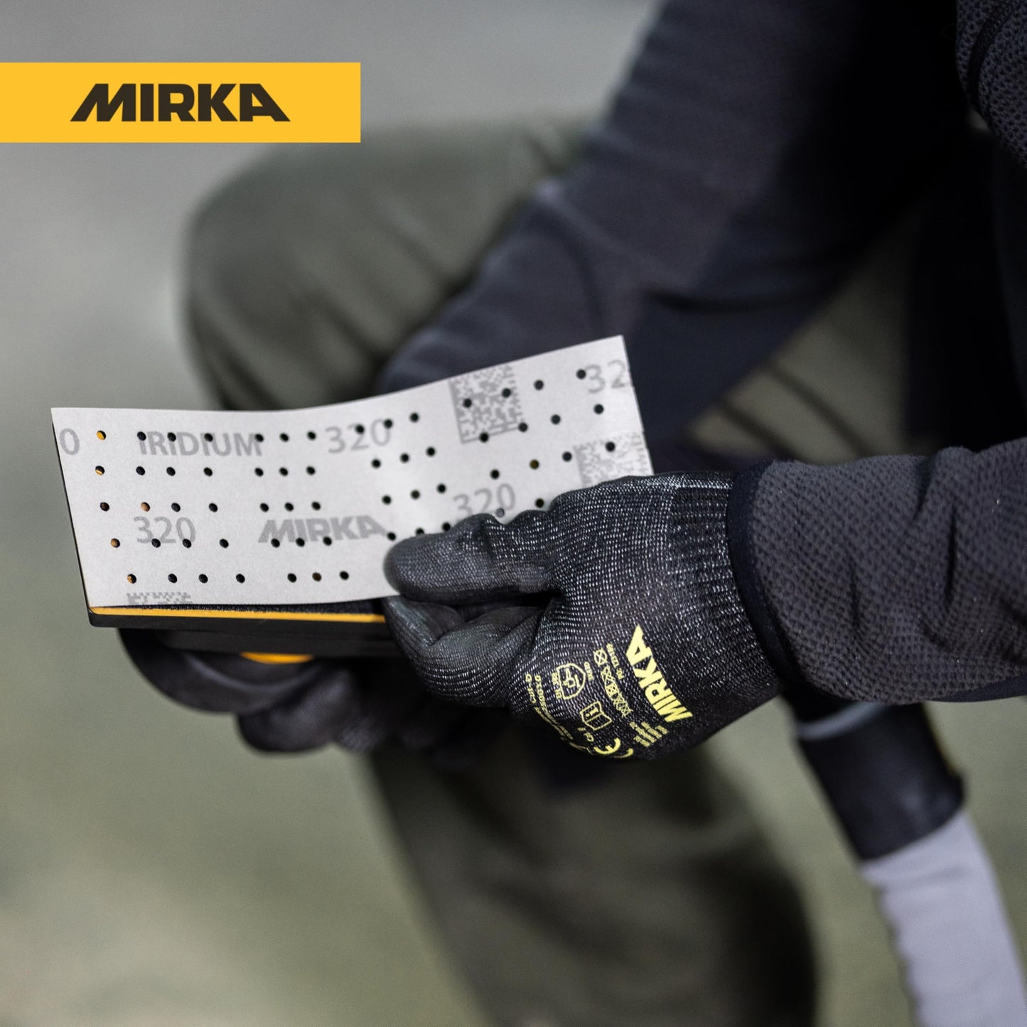Mirka DEOS II 383X 2.75"x8" Orbital Sheet Sander for Auto Body Repair, Body Filler & Primer, 3.0mm Orbit, Brushless Motor, Low Profile, Variable Speed, Dust-Free Ready, Bluetooth