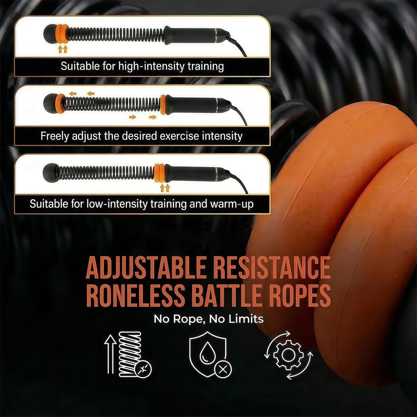 Aiivow Cordless Ropeless Battle Ropes for Home Gym, Adjustable Weights Portable Battle Ropes with Storage Bag, Exercise Equipment for Strength Training, Aerobic Exercise, Men& Women,Purple