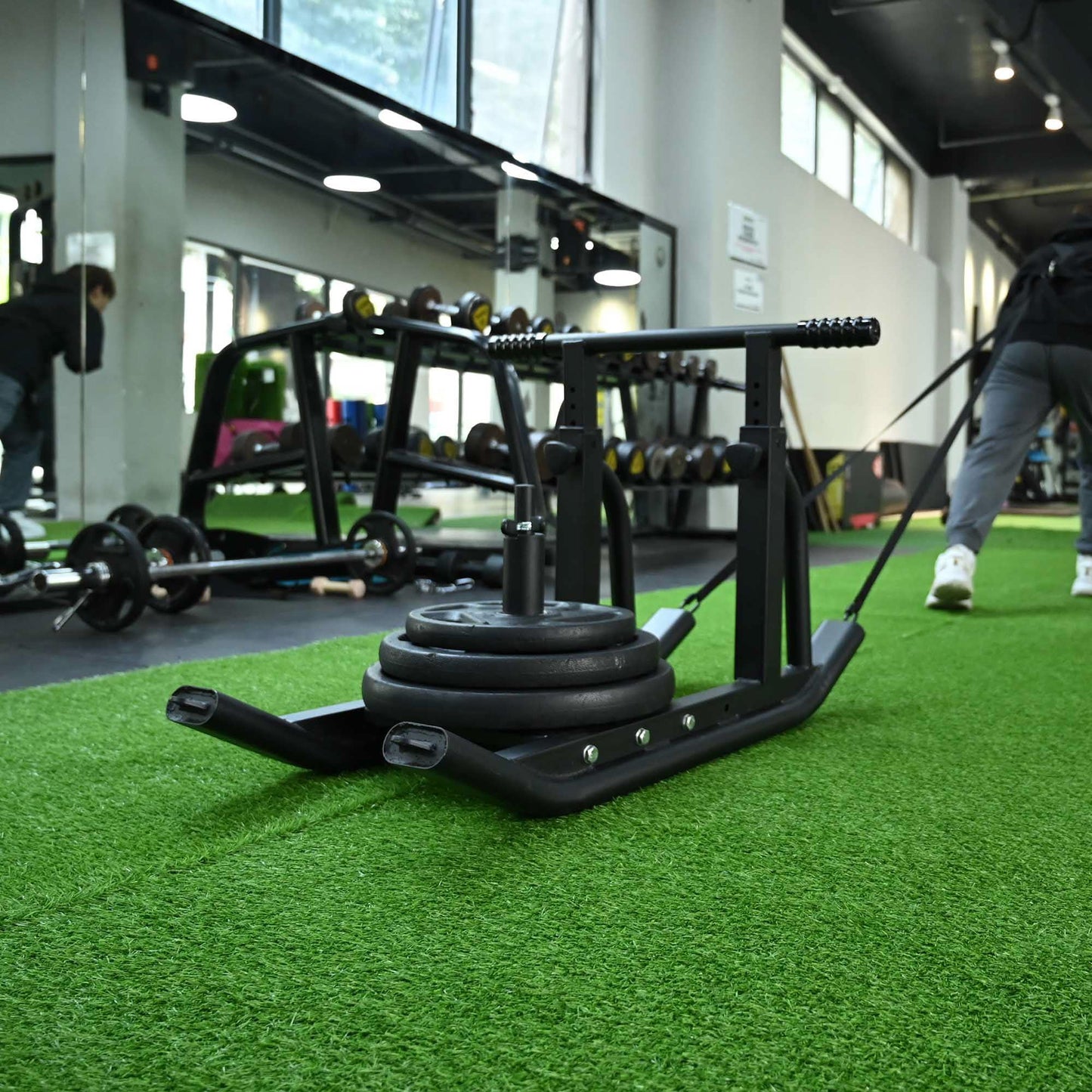 Yescom Sports Sled Strips Turf Gym Turf Flooring for Weight Sled Push Gym Equipment Outdoor Indoor Use 33'x3'(100 Sq.Ft) 0.8" H