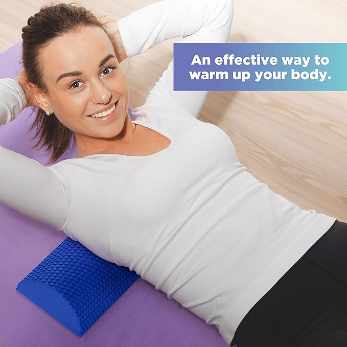 Bean Products High-Density EVA Foam Rollers | Deep Tissue Massager | Myofascial Release Textured Bumps | 36??Half Roller | Made in The USA