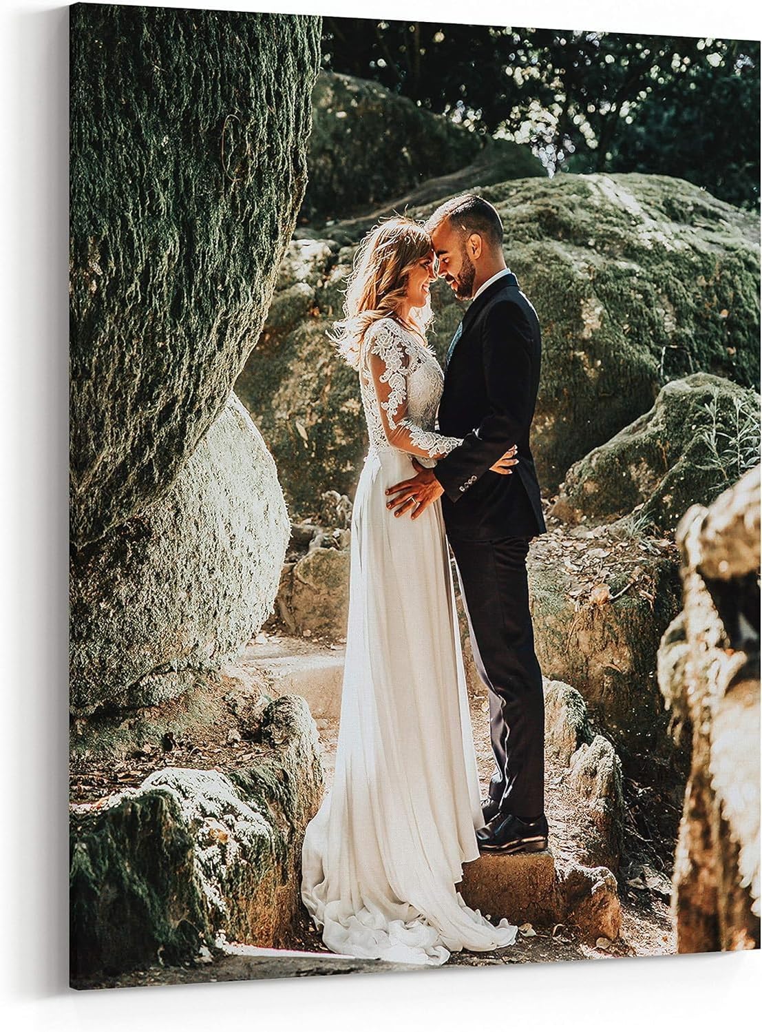 P&L ART Personalized Custom Canvas Prints - Transform Your Photos into Stunning Wall Art | Framed 12x12