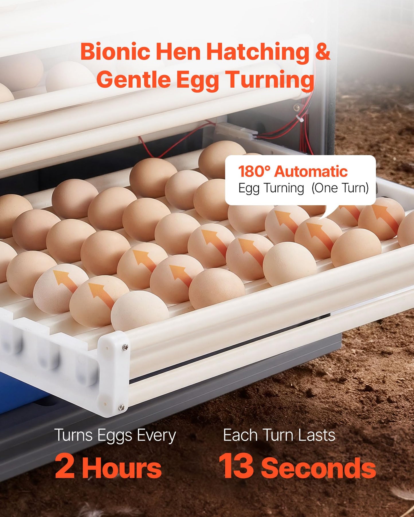 VEVOR 400 Egg Incubator, Poultry Incubator Cabinet with Automatic Eggs Turning, Temperature & Humidity Control, Heating & Cooling Egg Hatcher, Commercial Incubators for Hatching Chicks Ducks Goose