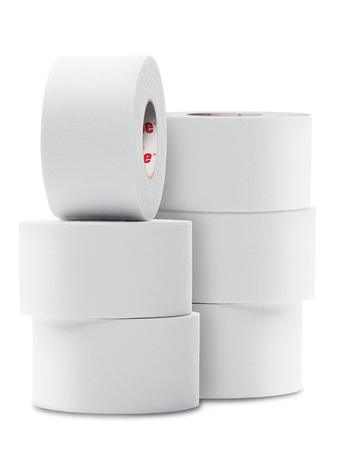 MUELLER Sports Medicine MTape Rolls To Go, Quality Athletic Tape, Easy to Tear for Fast & Effective Taping, 1.5" x 10 Yards Per Roll, 6 Rolls, White