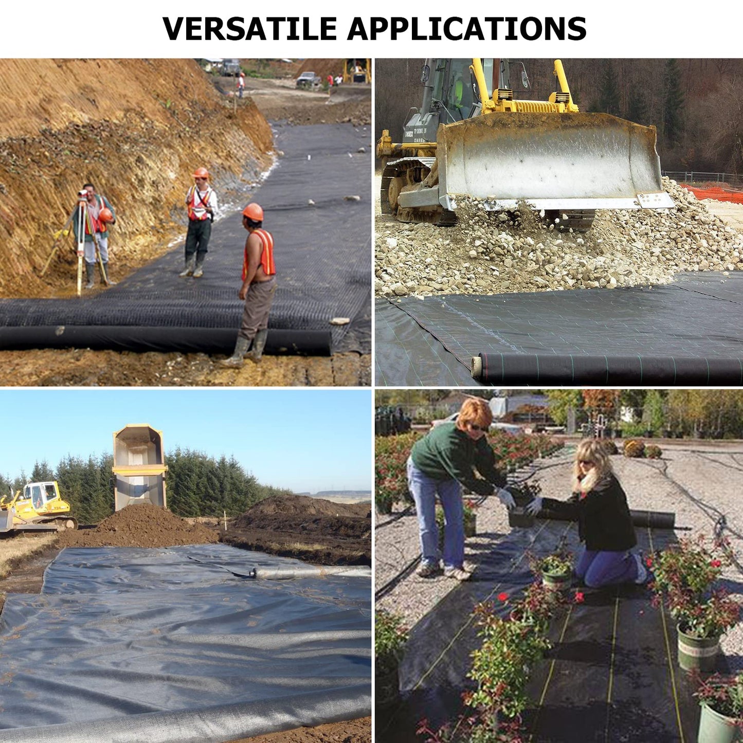 Driveway Fabric, 13x115 ft Road Fabric Commercial Weed Barrier Fabric, Landscape Fabric Heavy Duty 3.5OZ French Drain Fabric for Erosion Control,Landscape Fabric,Weed Barrier,Construction Projects