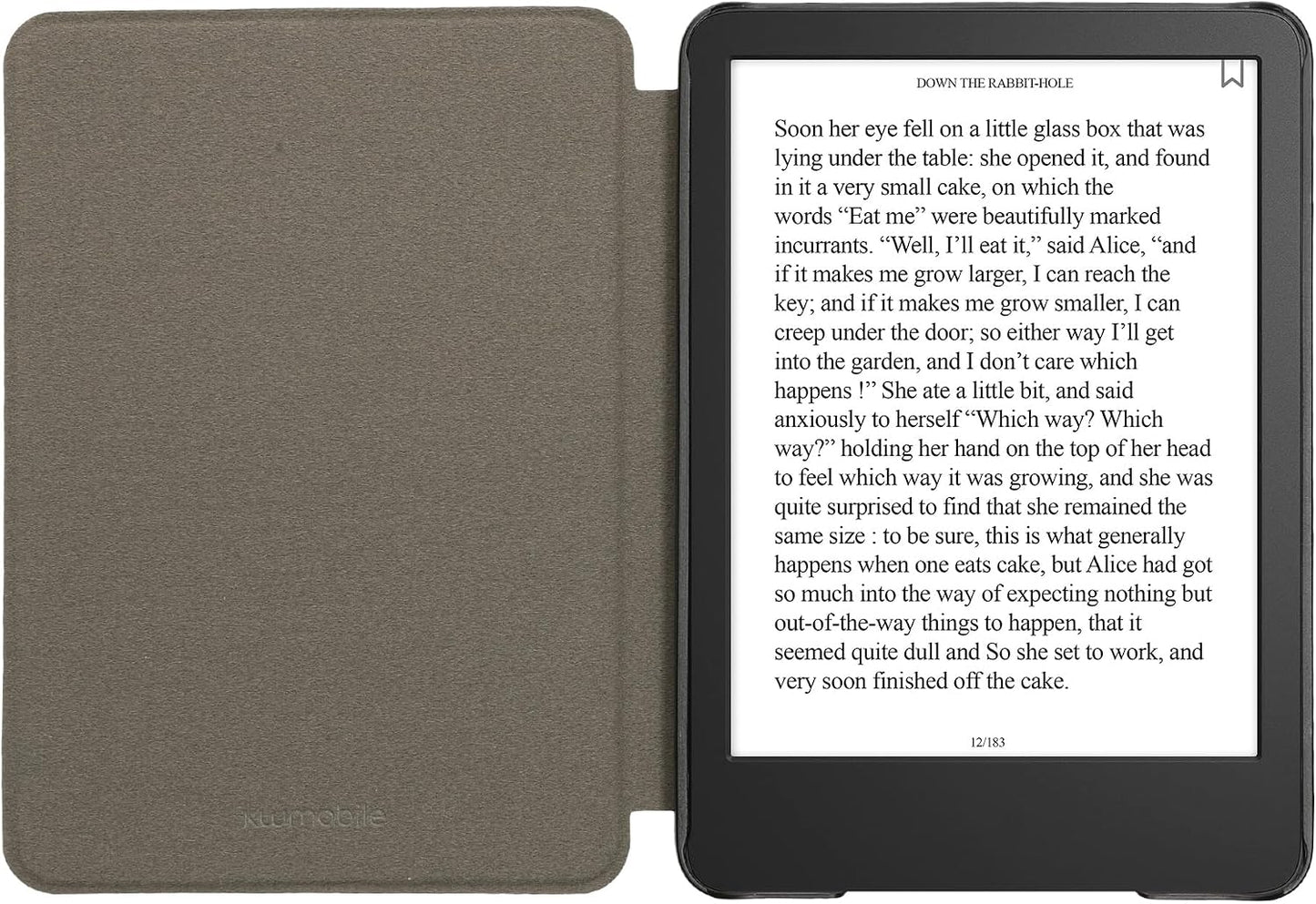 kwmobile (2022/2024) Summer Cork Case Compatible with Amazon Kindle - Book Style Protective e-Reader Flip Cover Folio