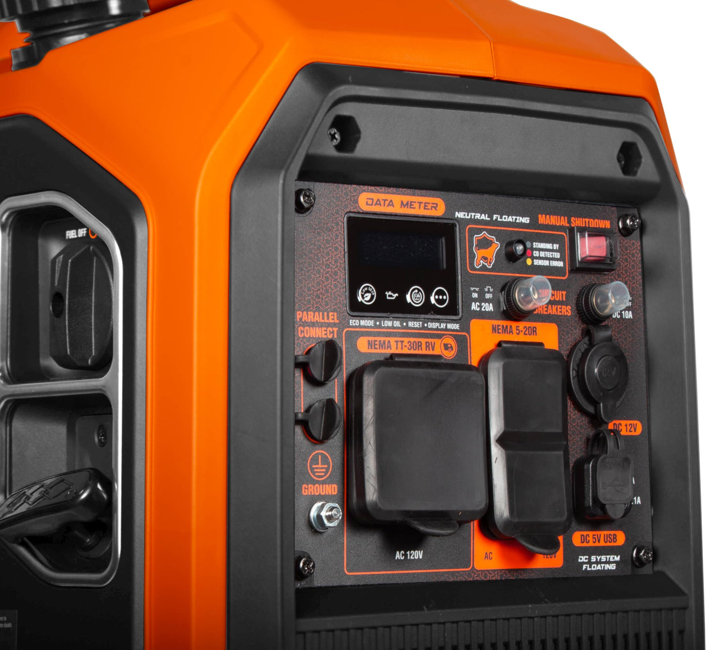 WEN 4500-Watt Inverter Generator, RV-Ready, Quiet, Portable, and Lightweight with Fuel Shut Off and CO Watchdog (56432iX), Fuel Type Gasoline