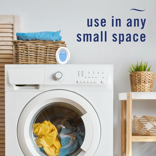 Febreze Bathroom Air Freshener, Odor-Fighting, Plug In Alternative, Air Fresheners for Small Spaces in Home, Bathroom, Kitchen, & Closet, Pet & Litter Box Odor Fighter, Refresh & Energize Scent, 4ct