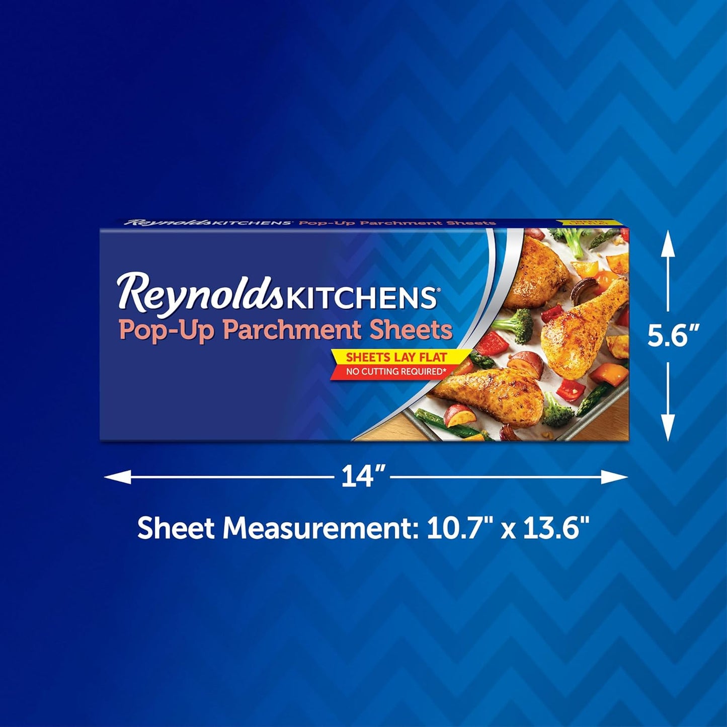 Reynolds Kitchens Parchment Paper Sheets - 10 x 13 Inches, 30 Count | Convenient Pop-Up Design