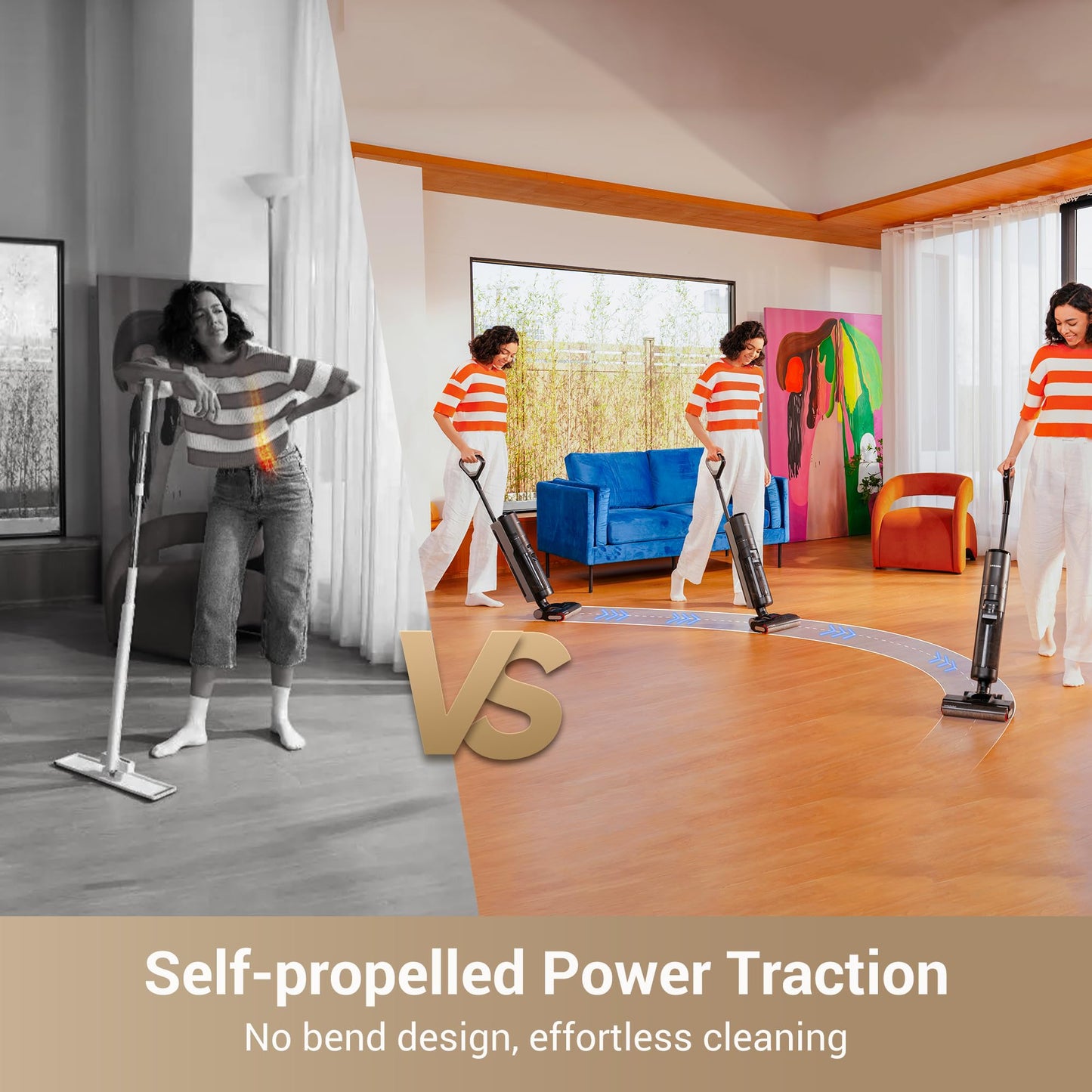 DREAME G10 Pro Wet Dry Vacuum Mop, Vacuum and Mop All in One with Auto Self-Cleaning, Floor Cleaner Machine for Hard Floor, 35 Mins Runtime, Edge Cleaning, Self-Propelled Vacuum Mop Combo
