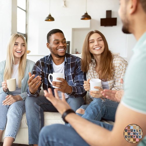 Double Donut Coffee Decaf Dark Roast Pods - Extra Bold Single Serve for Keurig | 80 Recyclable Pods