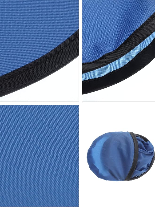 Gejoy Foldable Flying Disc Fans Bulk with Bags 9.8 Inch DIY Sublimation Handheld Cooling Fan Beach Flying Disc for Summer Outdoor Games Activities Birthday Wedding Party Favors