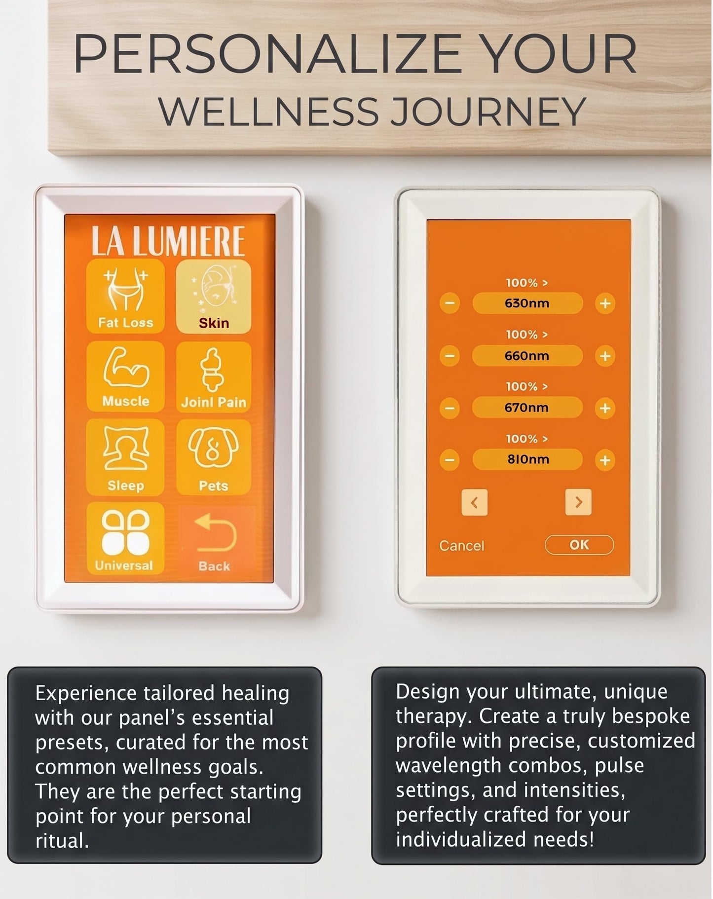 Top of the Line Red Light Therapy Panel for Face + Body - Most Options on the Market! 72 LEDs, Dual Chip, 9 Wavelengths (Amber, Blue, Red, NIR), Quick Start for Skin, Pain, Weight Loss, + More!
