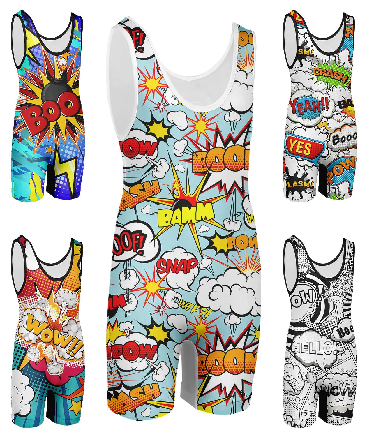 DEHAHA Youth Custom Wrestling Singlet Gear Sublimated Bodywear Vest Tank Top for Training