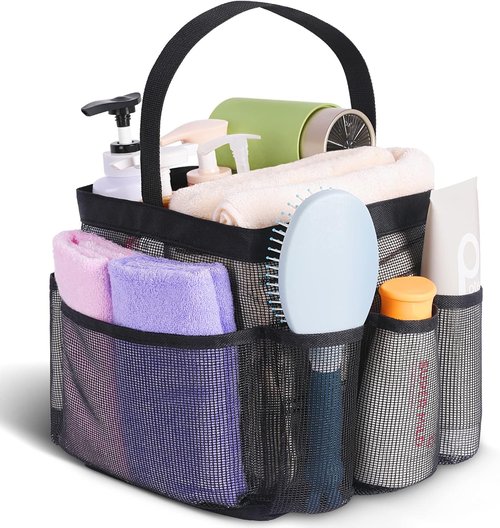 EUDELE Mesh Shower Caddy - Portable 8-Pocket Organizer for College Dorm, Beach, Gym & Travel Essentials