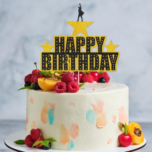 Hamilton Happy Birthday Cake Topper Glitter Hamilton Birthday Party Decorations Hamilton Birthday Party Decor For Kids Adults