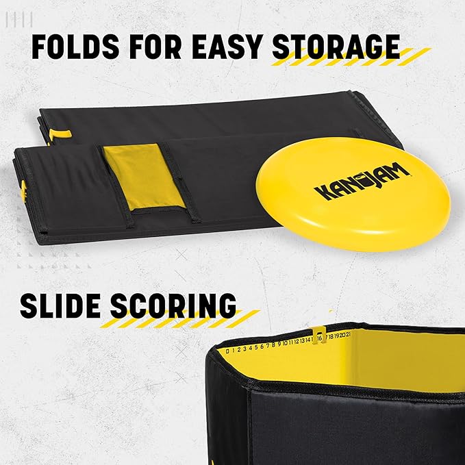 Kan Jam Travel - Foldable Outdoor Disc Toss Game for The Back Yard, Beach, Park, Tailgates, and More
