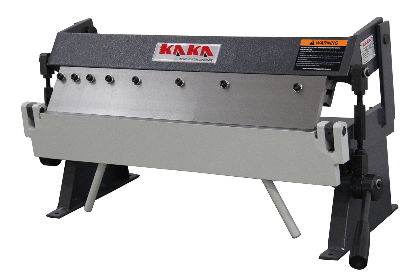 KAKA INDUSTRIAL Box and Pan Brake, 24-Inch 20-Gauge (0.035") Capacity, Minimum Reverse Bend 0.47"(12mm), Max Box Bending Depth 1.38"(35mm), Bender for Workshop Garage DIY Metal Fabrication W-2420A