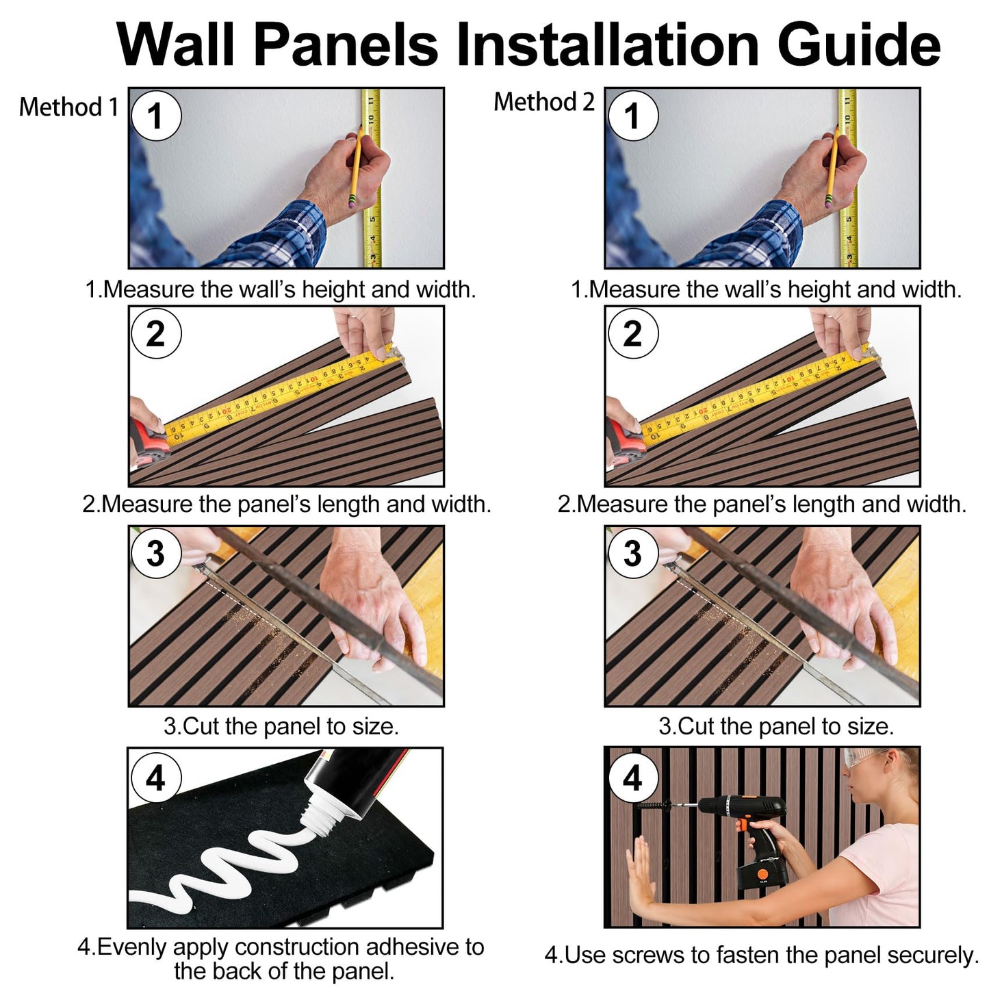 Fivaz 6 Pcs 94" × 11" Wood Panels for Wall, Soundproof Wood Slat Wall Paneling, Stylish Decor Acoustic Wall Panels for Wall and Ceiling, Odor-Free & Easy to Install, Dark Walnut