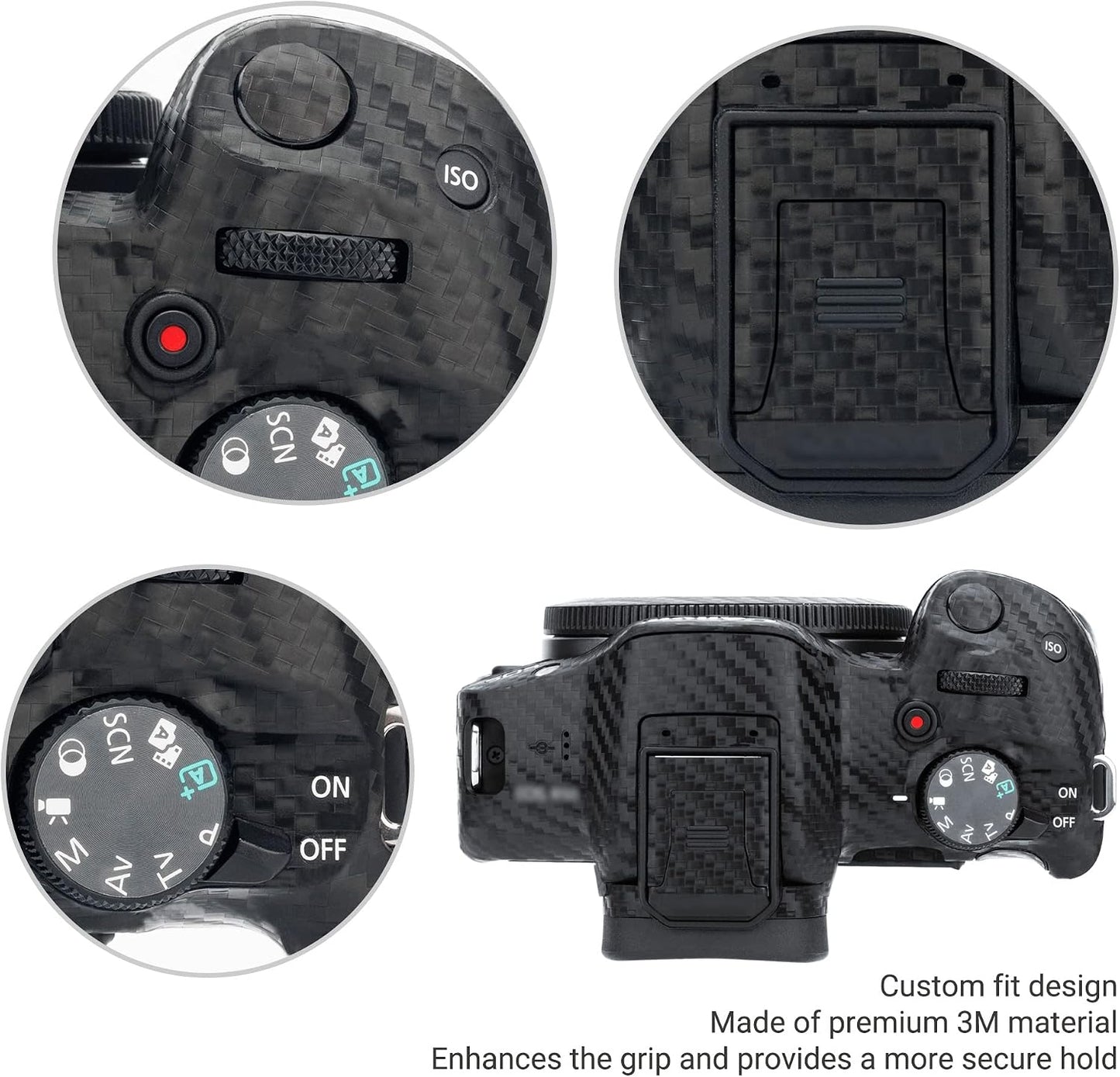 R50 R50 Kiorafoto EOS SkinAnti-Scratch Anti-Wear Camera Cover Protector Sticker for Canon EOS Mirrorless Camera Body
