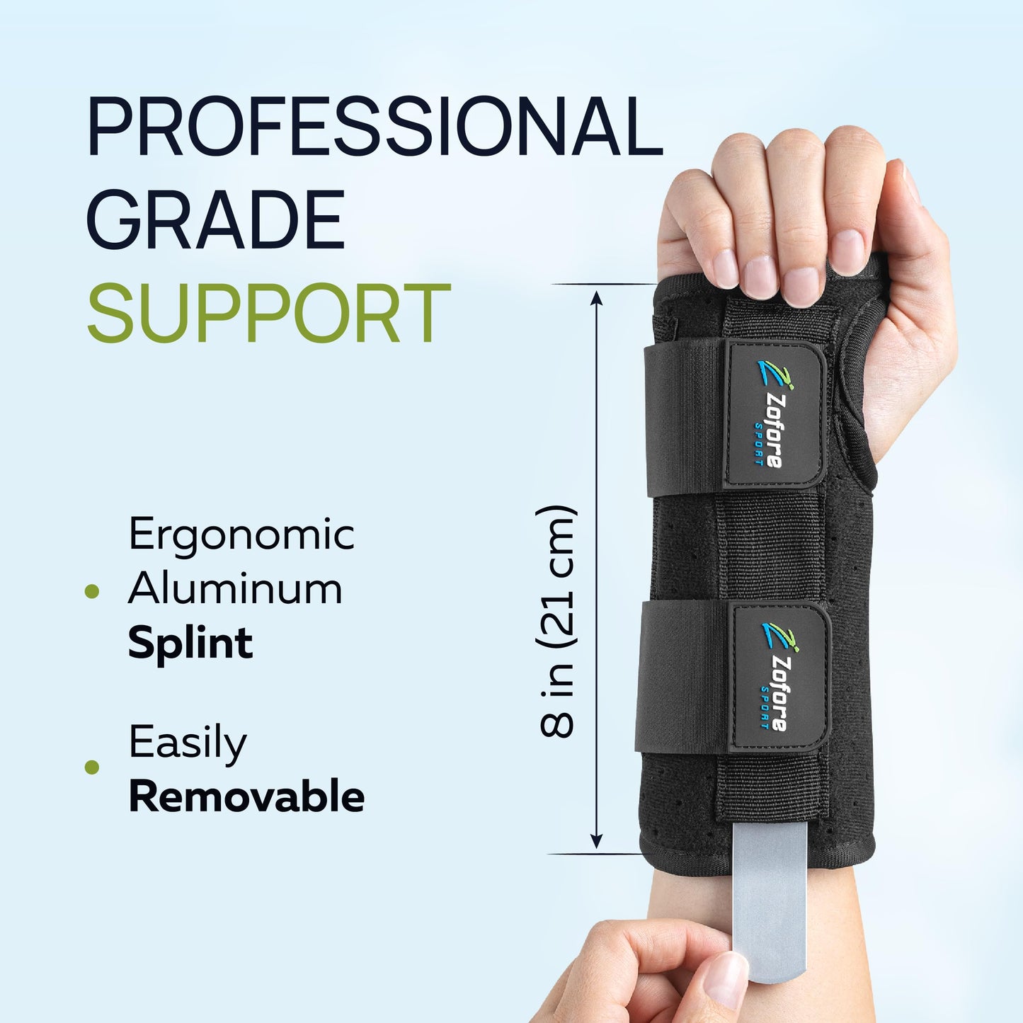 Carpal Tunnel Wrist Brace Night Support and Metal Splint Stabilizer [Single] - Helps Relieve Tendinitis Arthritis Carpal Tunnel Syndrome Pain - Reduces Recovery Time for Men Women - Right (S/M)
