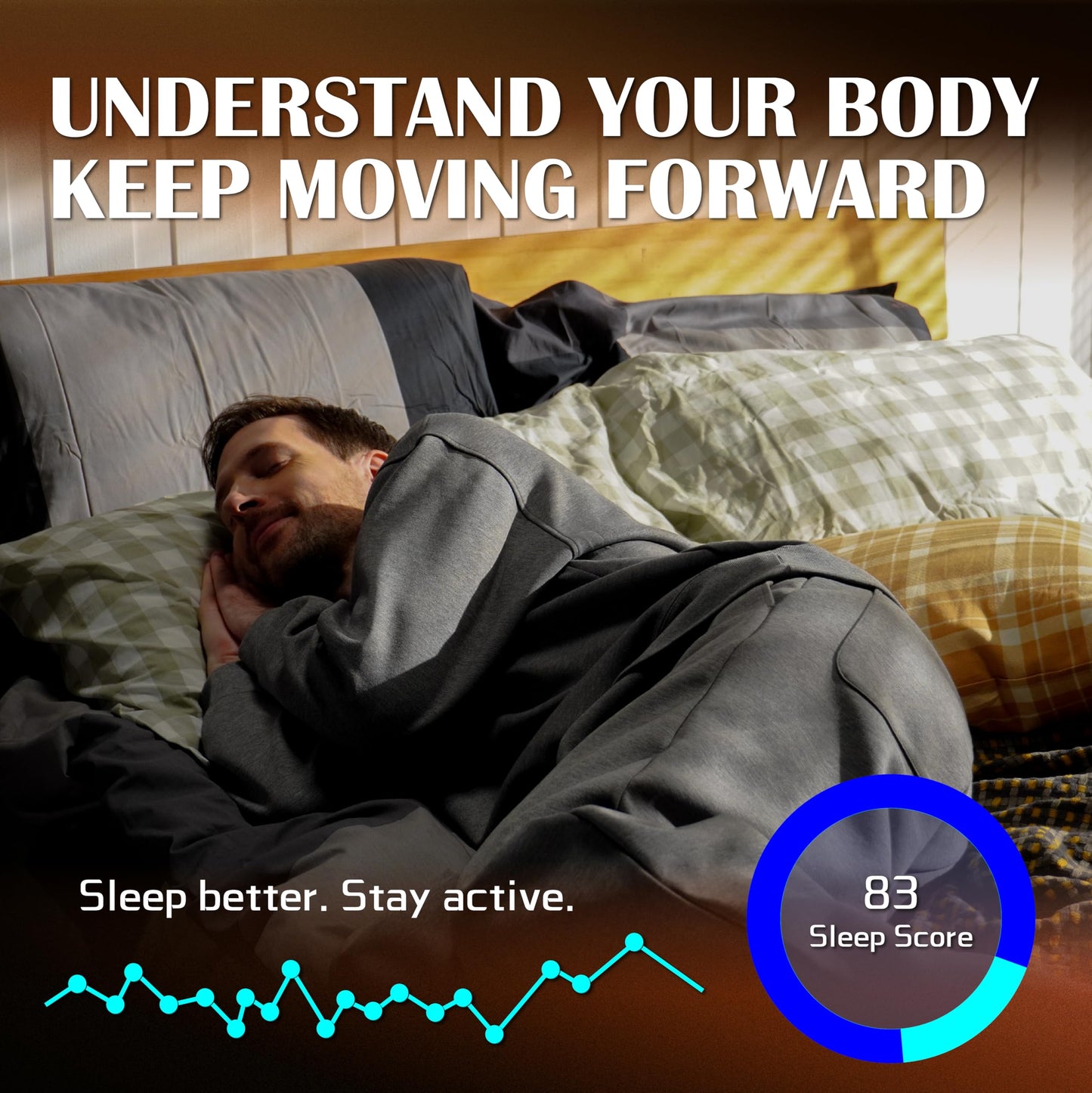 JMATE2 Smart Fitness Band, Train, Track & Compete in One System, Interactive Motion Training, 24/7 Activity, Heart Rate & Sleep, 100+ Sports Modes, No Subscription
