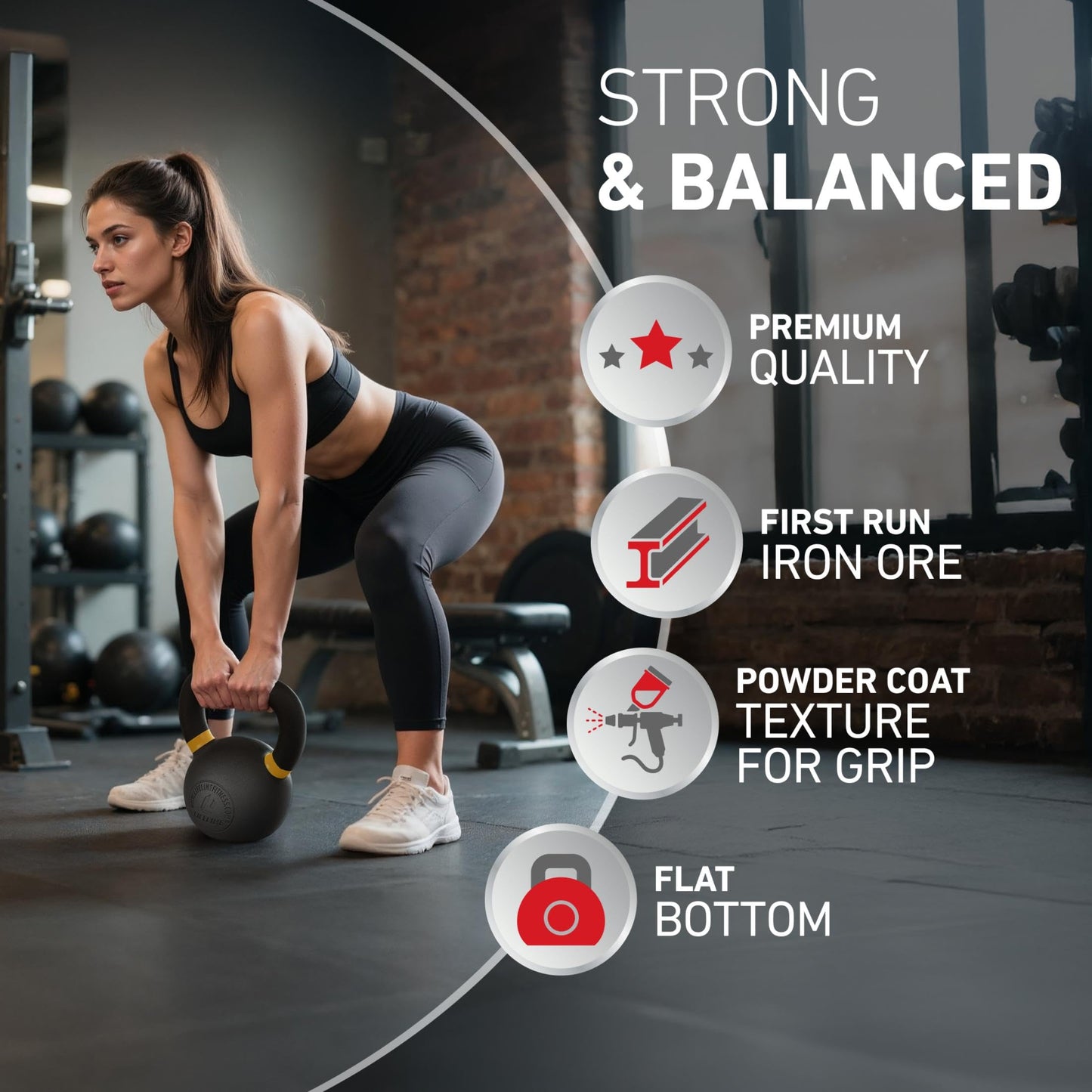 Lifeline Strength Training Kettlebell Weight for Home Gym, 20Kg Kettlebell