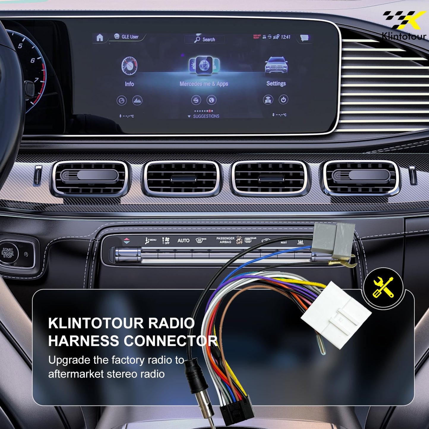 2007-2013/Subaru 2008-2013, 16Pin Aftermarket Radio Wiring Adapter Compatible with Nissan Android Car Stereo Harness