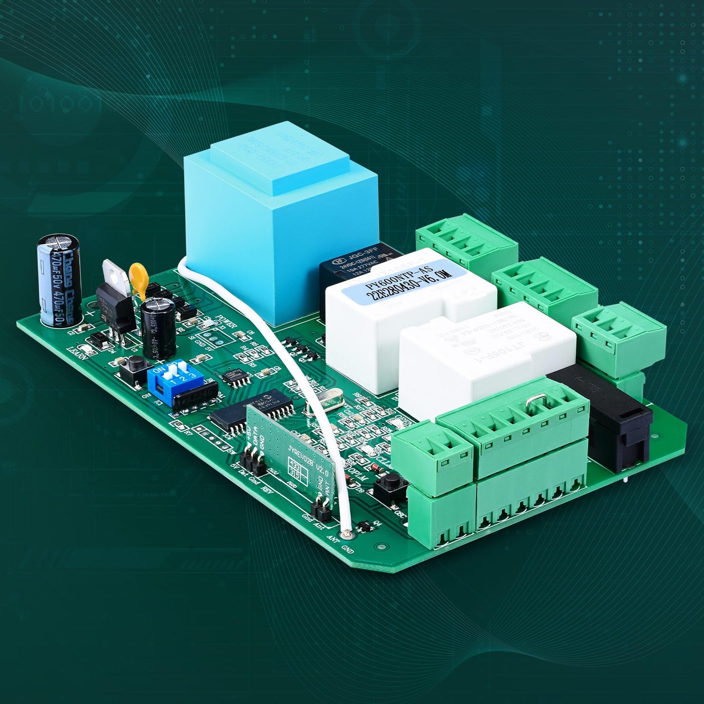 CO-Z AC Sliding Gate Opener Control Board Electronic Main Replacement Electric Automatic Gate Openers PCB Circuit Control Board