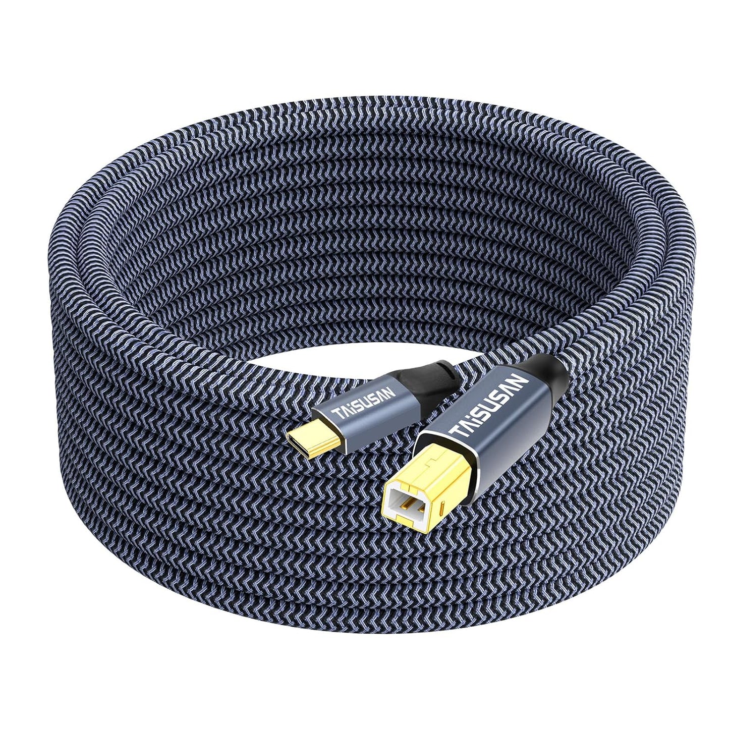 20ft, USB C Printer Cable Compatible With Keyboard, MacBook Pro/Air, Printers and Scanners - USB B to C MIDI Cable