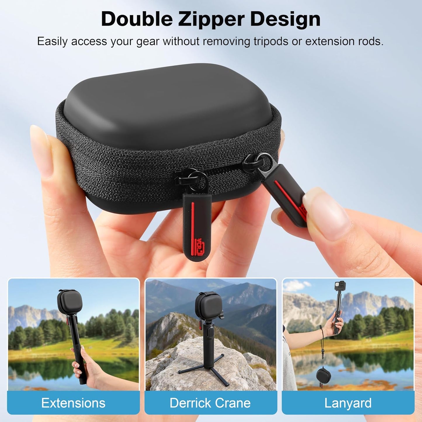 4K/ STARTRC VCR Carrying Case for gopro Hero Lit Hero Accessories Hard Shell PU Cover Protection Storage MINI Bag