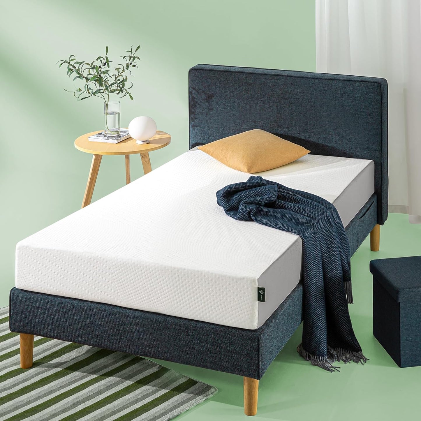 Zinus 8 Inch Twin Foam Mattress - Cooling Comfort with Certified Safe Materials