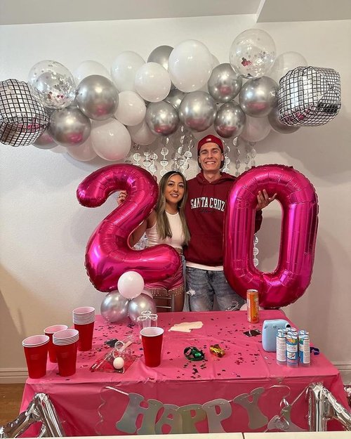 Hot Pink Number 20 Balloons - 40 Inch 20th Birthday Decorations for Women | Stylish Party Supplies