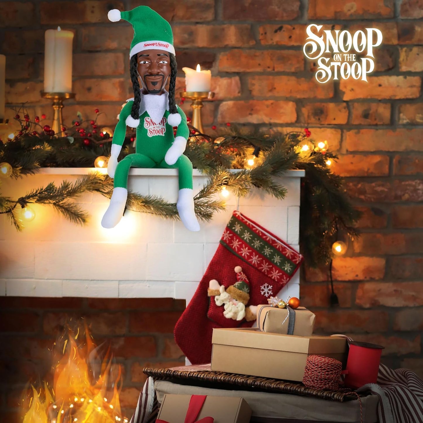 Snoop Dogg Christmas Elf Figurine - 12” Plush Shelf Decor | Collectible Holiday Decor