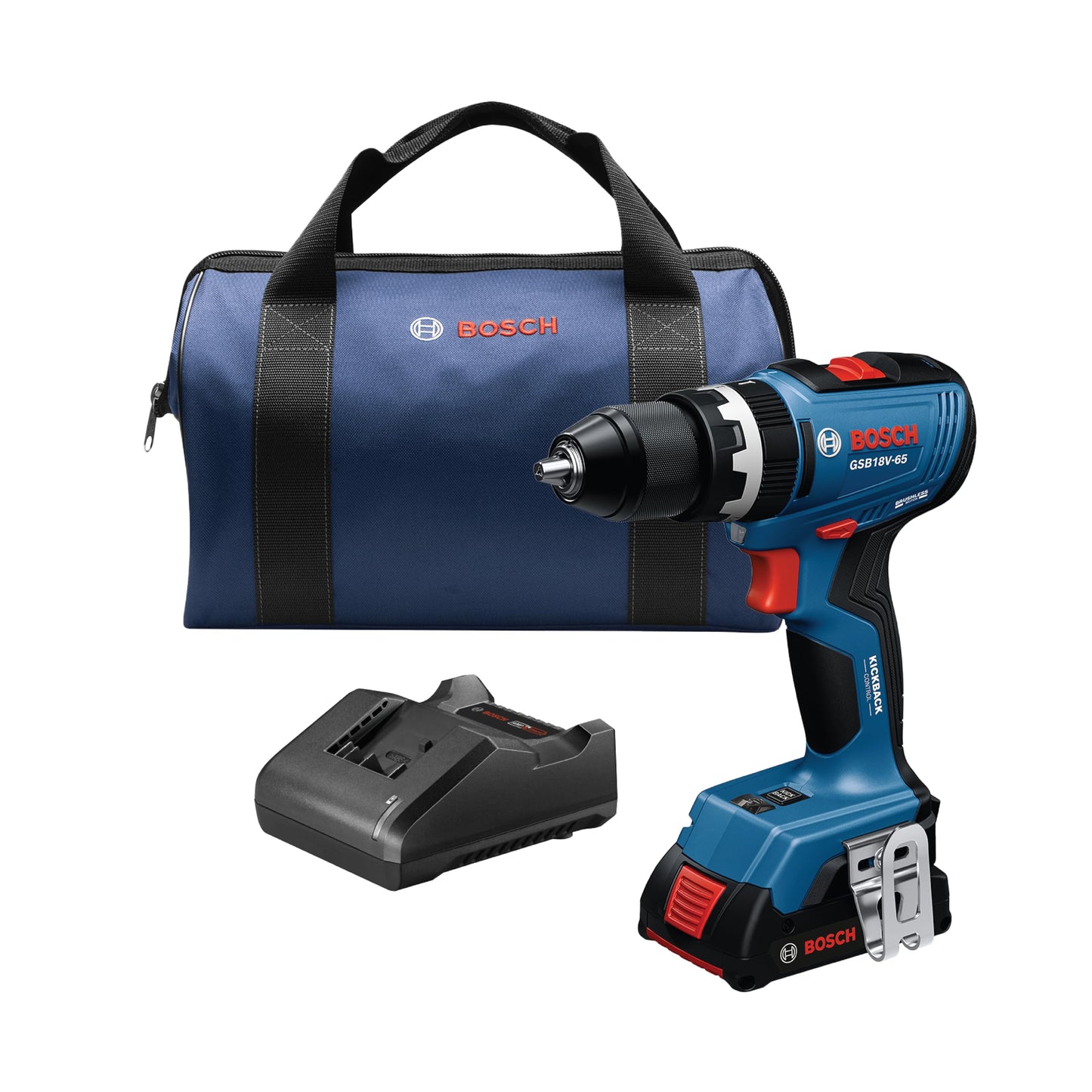 Bosch GSB18V-65B12 1/2in Brushless Hammer Drill/Driver Kit (Reconditioned)