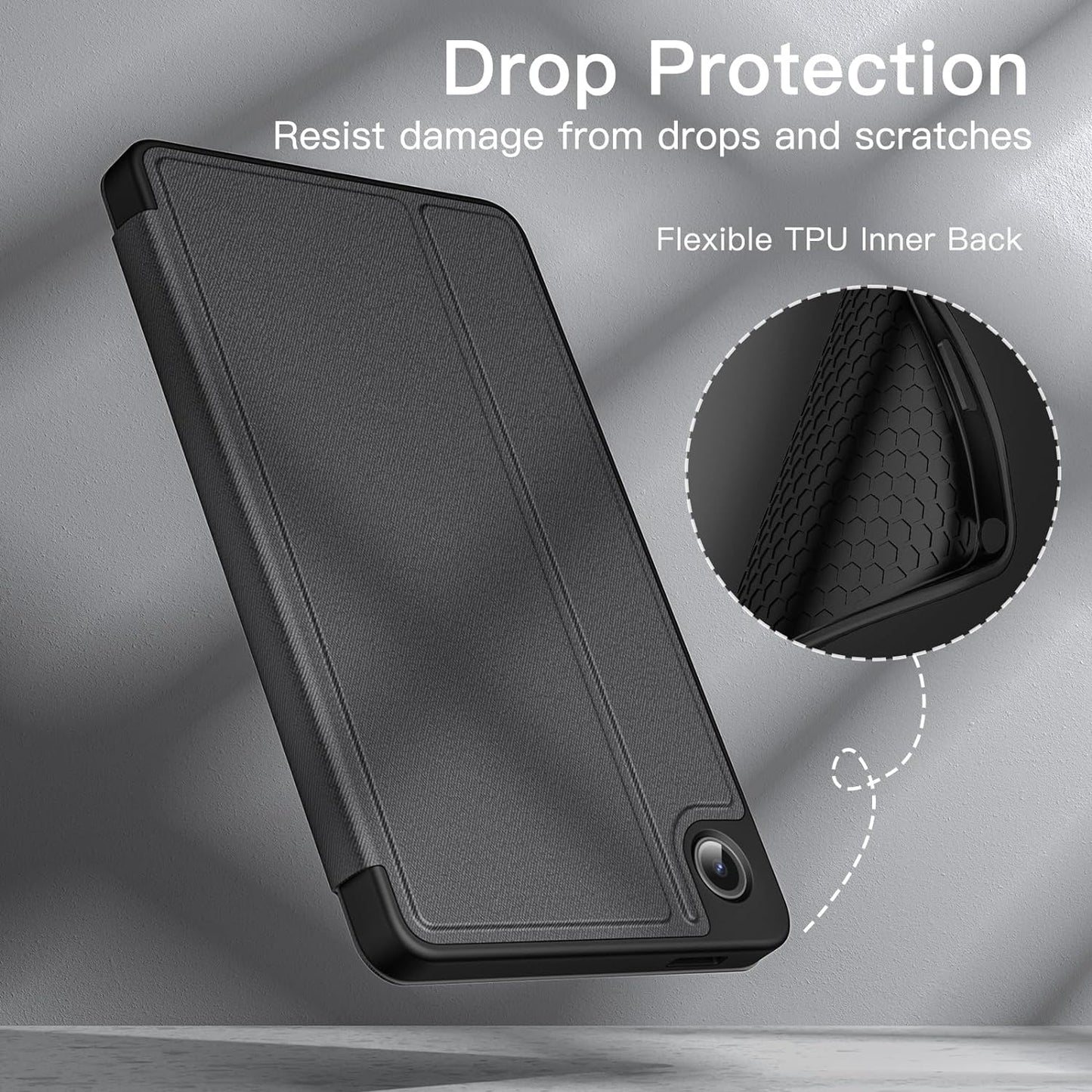 JETech A9 8.7-Inch 2023, Case for Samsung Galaxy Tab Slim Folio Stand Protective Tablet Cover, Multi-Angle Viewing