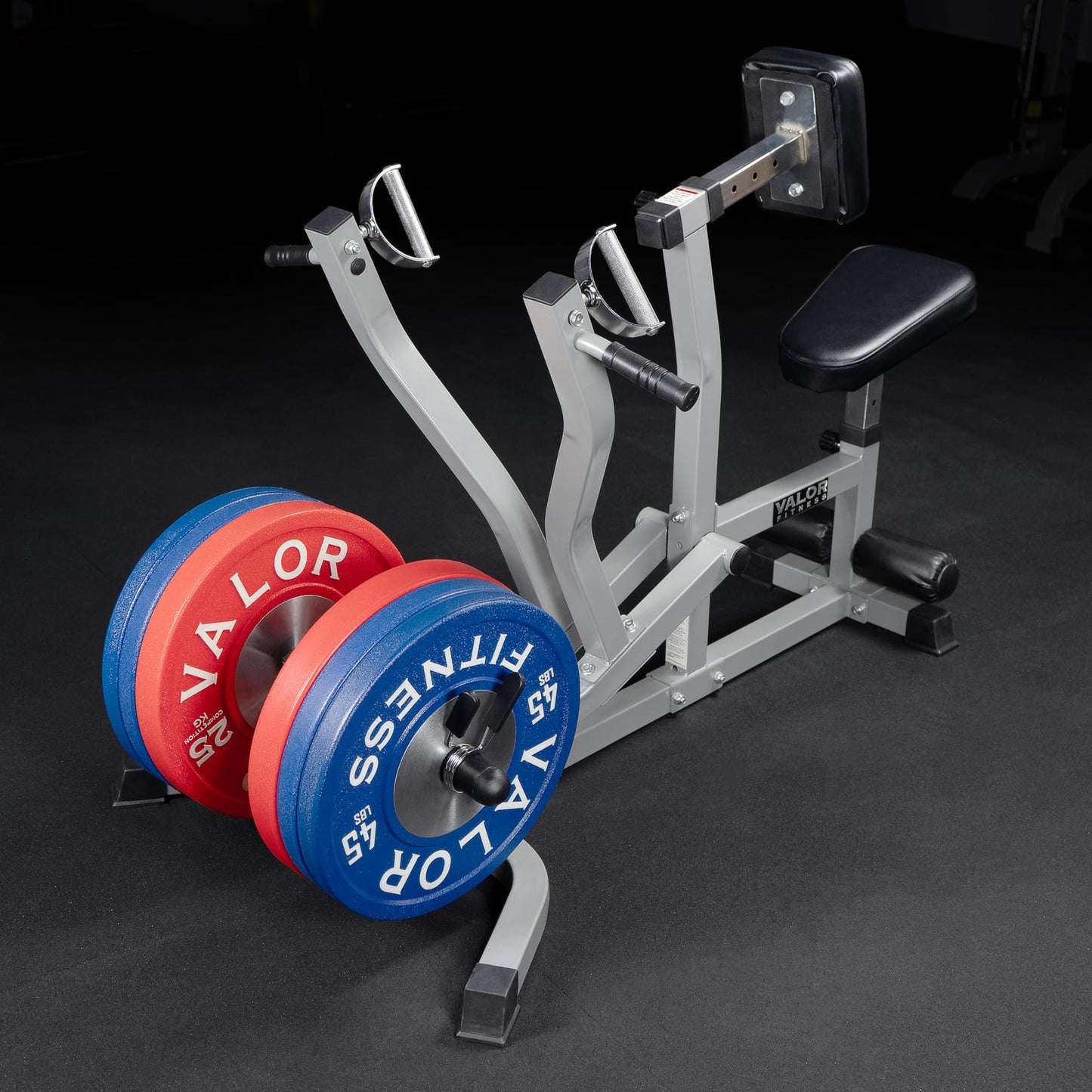 Valor Fitness Seated Row Machine – Plate Loaded with Converging Arms & Multi-Grip Handles, 400 lb Capacity, 2" Plate Adapters for Back & Chest Strength Training Home Gym Equipment