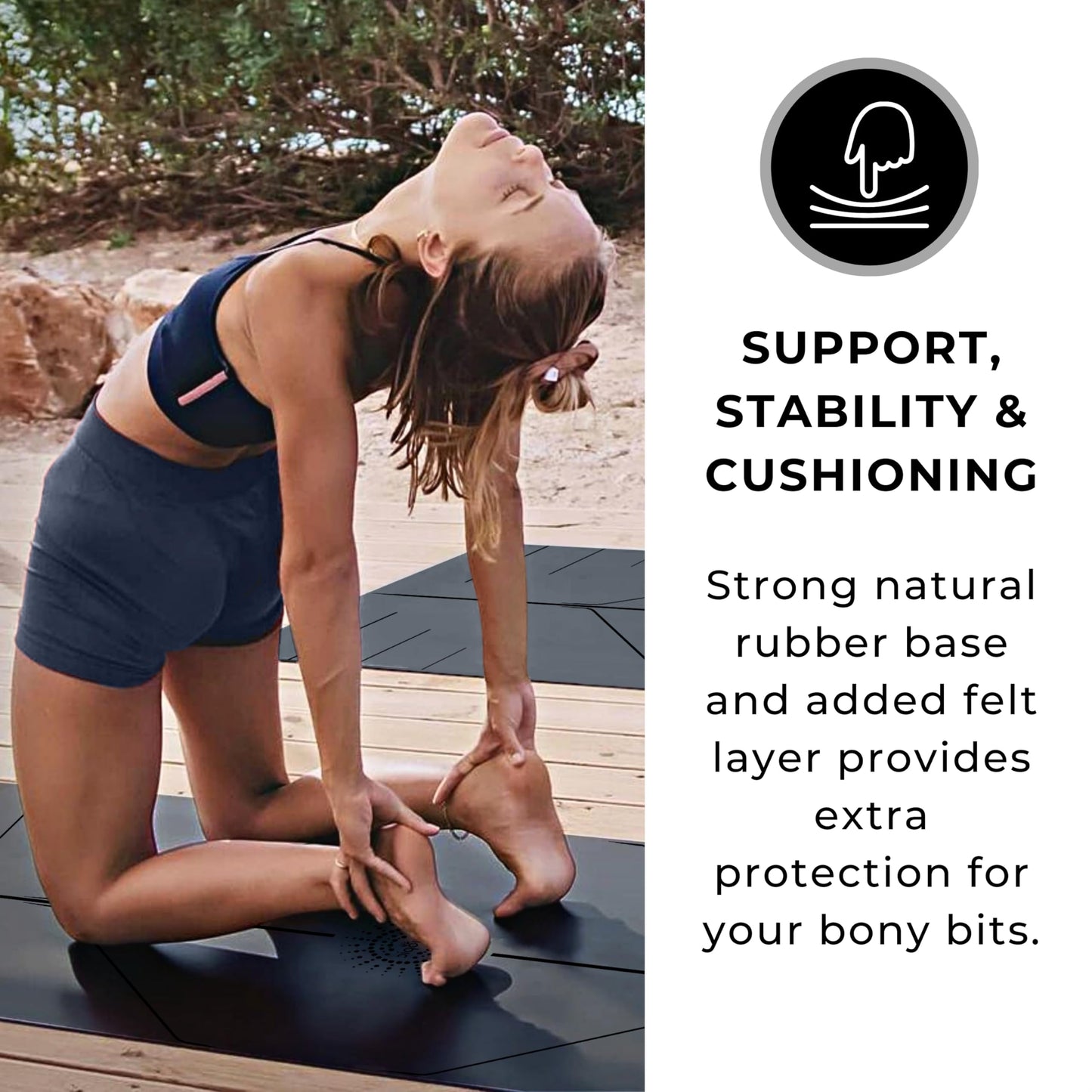 Plyopic. Ultra-Grip Pro Yoga Mat – EXTREME Non-Slip Performance - Dry & Wet Grip - Alignment Lines - Comfortable & Sweat Resistant - For Yoga, Pilates, Exercise, Workout, Bikram & Hot Yoga