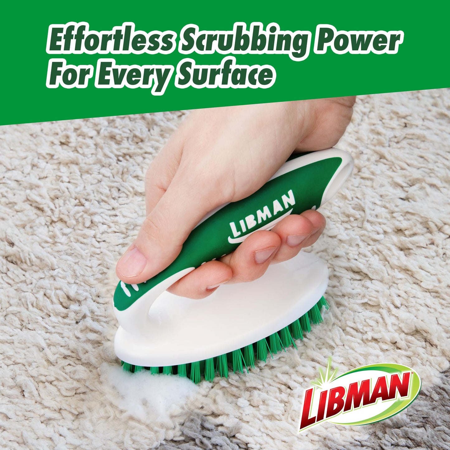 Libman Scrub Brush Kit | Cleaning Brush | Tile & Grout Brush | Small Scrub Brush | Power Scrub Brush | Carpet Brush | Bathroom Scrubber | Boot Scrubber | 3 Different Brushes Included