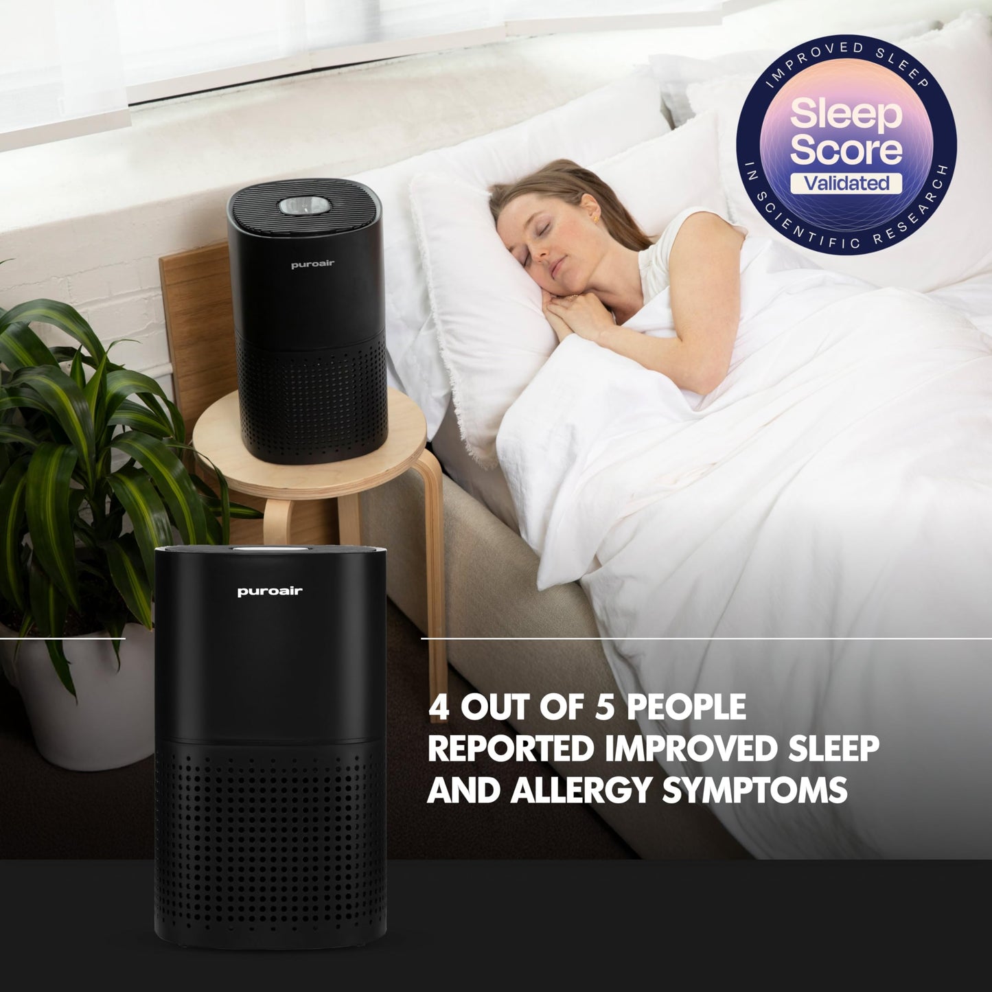 PuroAir 240 HEPA Air Purifiers for Home Large Rooms - Covers Up to 1,000 Sq Ft - Filters Up to 99.9% of Pollutants, Smoke, Pollen, Dust - Quiet HEPA Air Filter - Air Purifiers for Bedroom