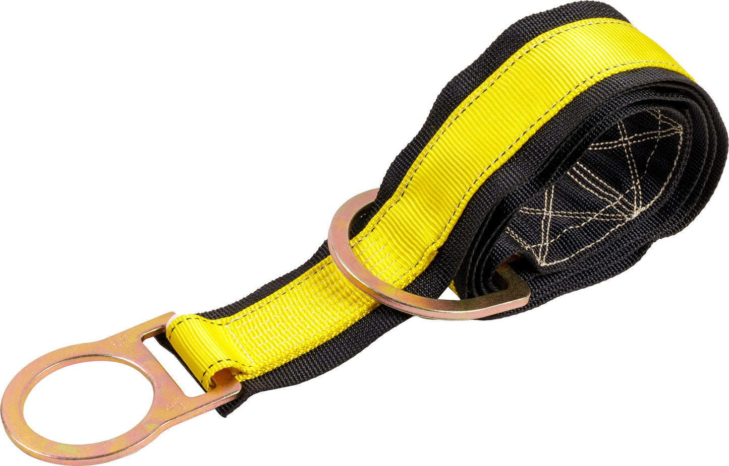 Palmer Safety 3 Ft Cross Arm Strap, 3" Wide Beam Straps Choker w/Large & Small D-Ring, ANSI OSHA Anchorage Sling Fall Protection Lanyard