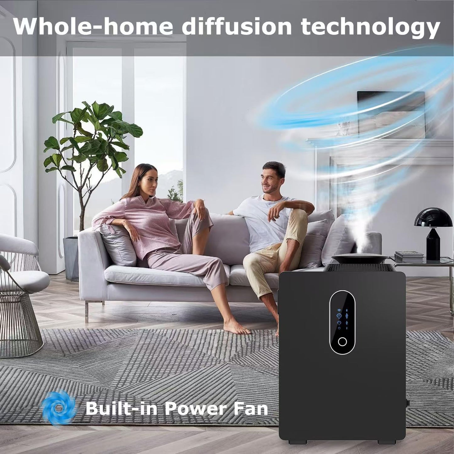 2026 Upgraded HVAC Scent Diffuser Machine Cover 6000 Sq.Ft With Wi-Fi Control for Large Room, 1000ml Scent Air Machine For Home, Waterless Cold Air Aromatherapy Essential Oil Diffuser for Hotel,Office