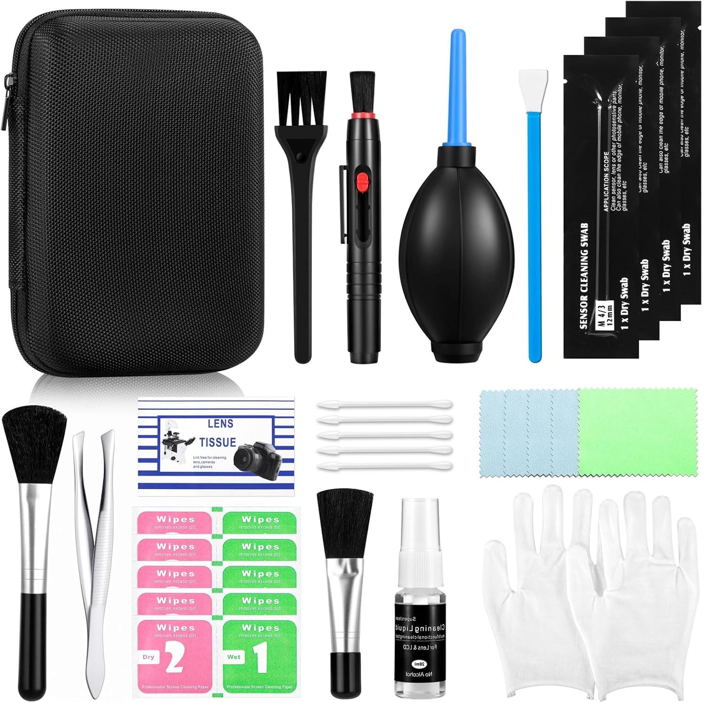 AJWXWO A7III Camera Cleaning Kit for DSLR & Mirrorless Cameras - Camera Accessories Lens, Sensor & Camera Lens Cleaning