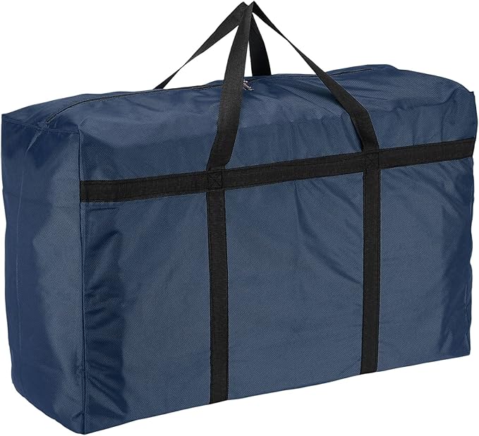 Extra Large Duffle Bag, 39 x 23 x 11 in Travel Big Duffle Bag with Zipper Handle Storage Foldable Waterproof Lightweight Bag for Women Men Travel Moving Camping (Dark Blue)