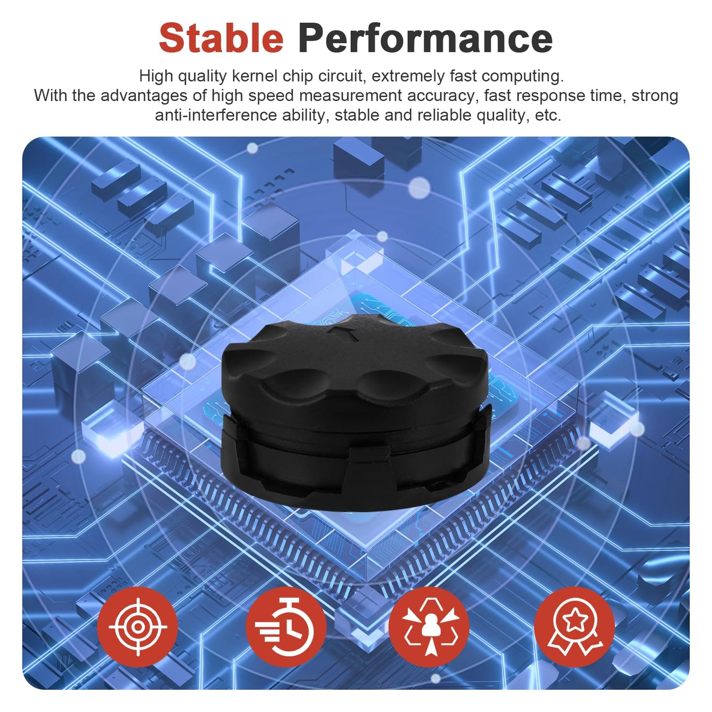 Speed Limit Alarm for Forklift with Remote Overspeed Alarm Siren Horn 120db Forklift Speed Limiter Warning Light Waterproof IP67 Fork Truck Safety System DC12~48V