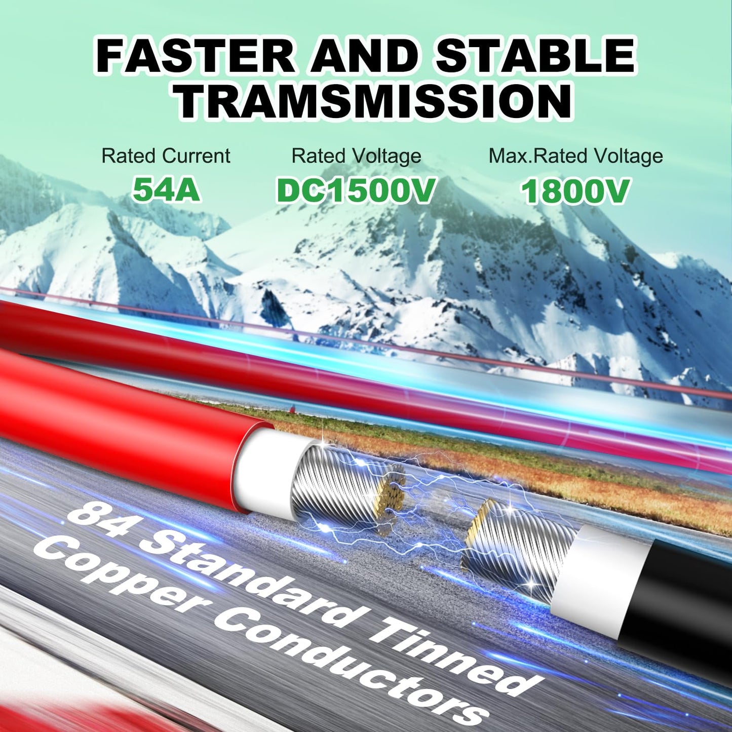 Vansdon 10AWG Solar Wire 150FT,Solar Extension Cable Tinned Copper PV Wire for Outdoor Camping RV Solar Panels Inverter Automotive Boat Marine(Black+Red)