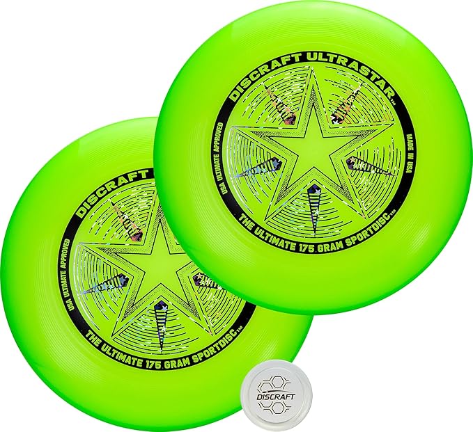Discraft Ultrastar Ultimate Discs 1 & 2 Packs, Standard Size, for Competitive & Casual Play