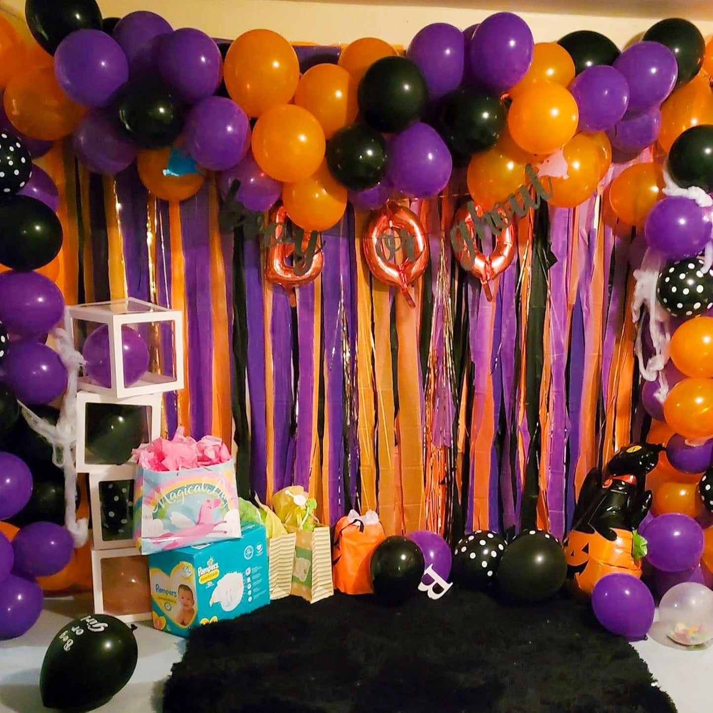 PartyWoo Purple Crepe Paper Streamers - 4 Pack of 328ft Dark Purple for Birthday & Baby Shower Decor