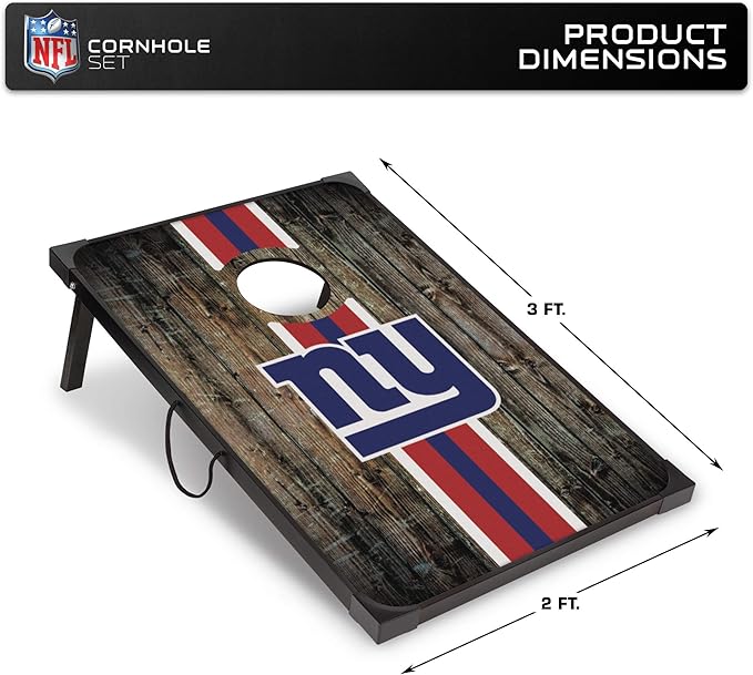 Wild Sports NFL 2' x 3' MDF Deluxe Cornhole Set - with Corners and Aprons