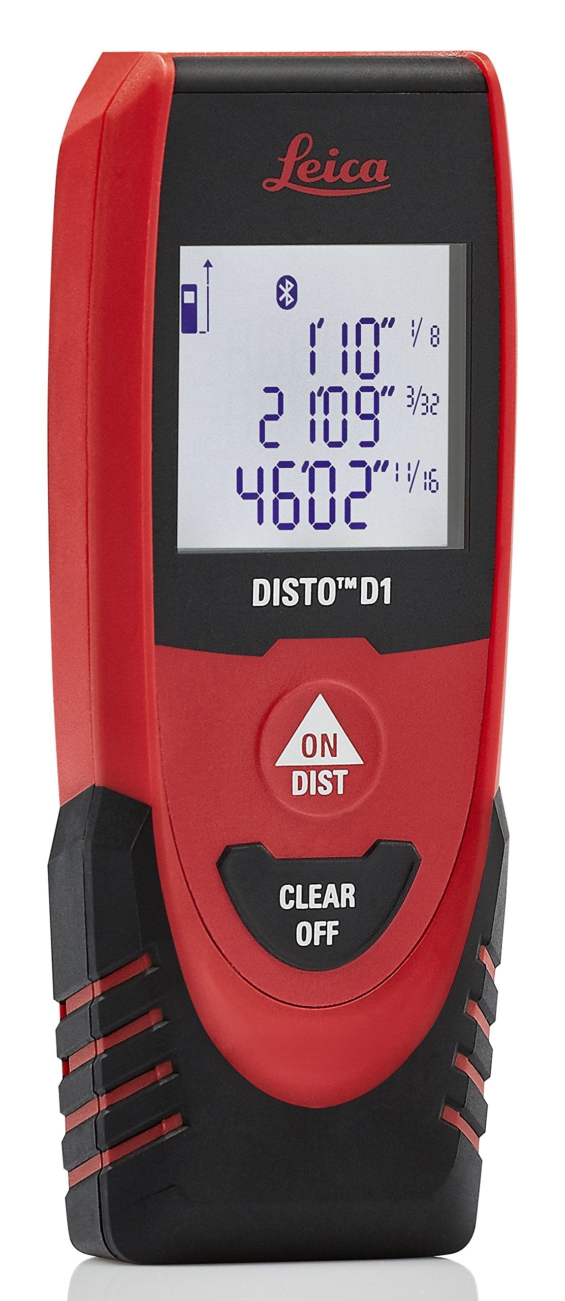 Leica DISTO D1 120ft Laser Distance Measure with Bluetooth 4.0, Black/Red & Johnson Level & Tool 750 Pitch & Slope Locator, Orange, 1 Level